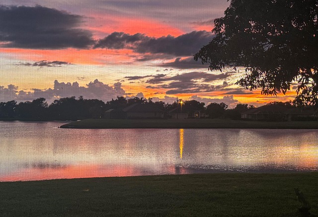 babcock ranch sunset lake view